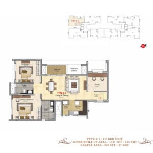 Prestige-MSR-Type-E1-Floor-plan