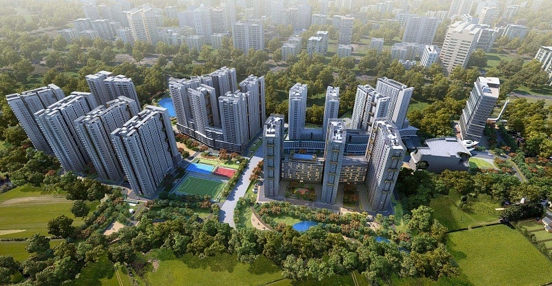Brigade Cornerstone Utopia, Varthur - Price & Reviews, - 1, 2, 3 BHK Apartments 1 Brigade-Cornerstone-Utopia-Apartment-View