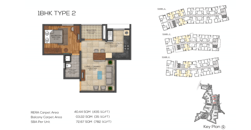 Brigade-Cornerstone-Utopia-Floor-Plan-2bhk-type-2