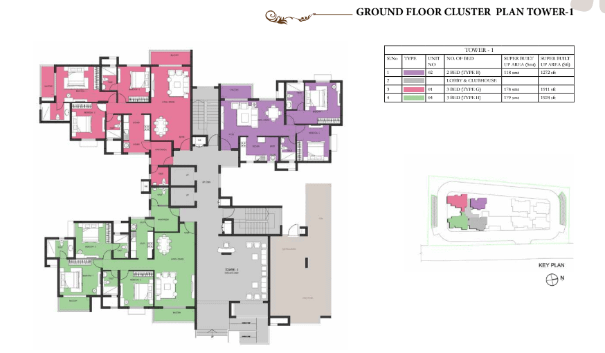 Prestige Dolce Vita Apartment Floor Plan