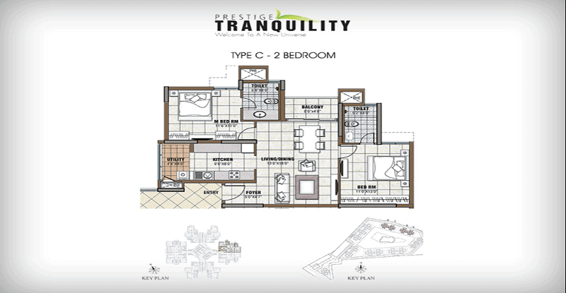 Prestige-Tranquility-Apartment-Floor-Plan-type-c-2nd bed room