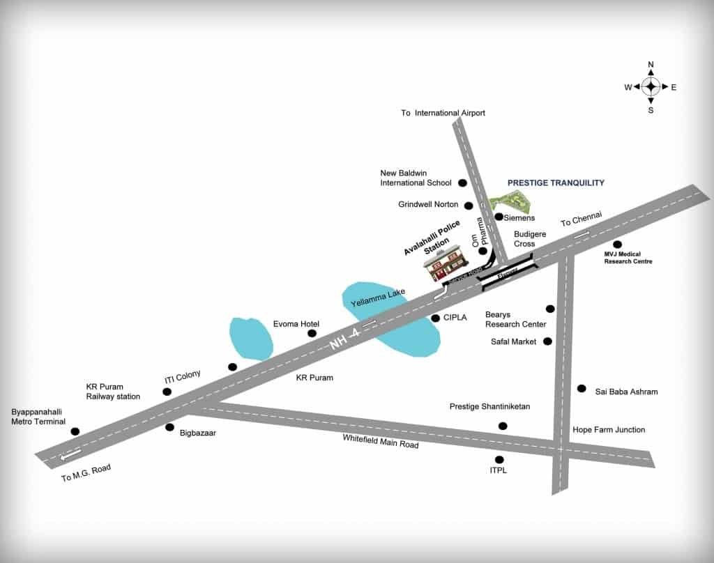 Prestige-Tranquility-Apartment-Location-Map