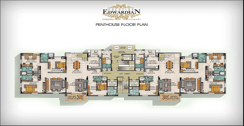 Prestige Edwardian penthhouse floor plan