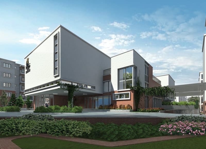 Prestige Kew Gardens - Reviews & Price - 1, 2, 3 BHK Apartments Sale in Yemalur 3 Prestige Kew Gardens Apartment Clubhouse