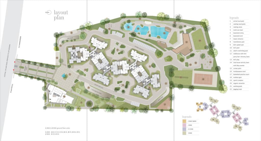 Orchid Whitefield - Reviews & Price - 1, 2, 3BHK Apartments For Sale 2 Orchid Whitefield Master Plan