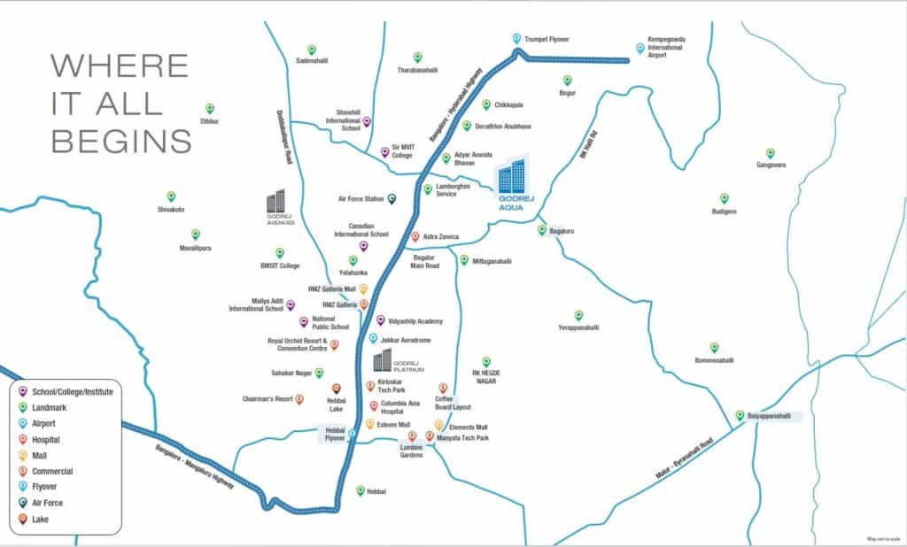 godrej aqua location map