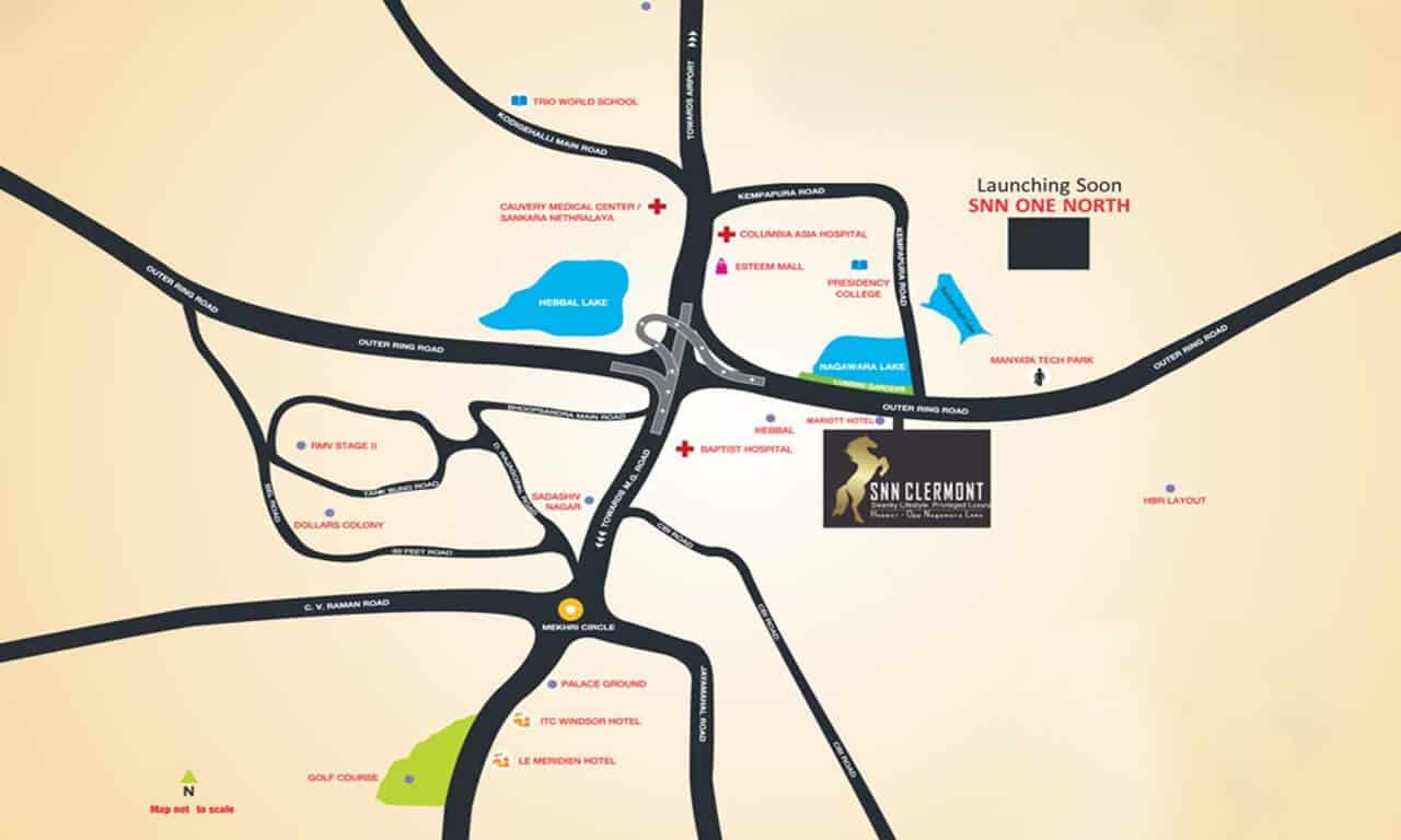 SNN Clermont, Hebbal Reviews & Price 3, 4BHK Apartments For Sale