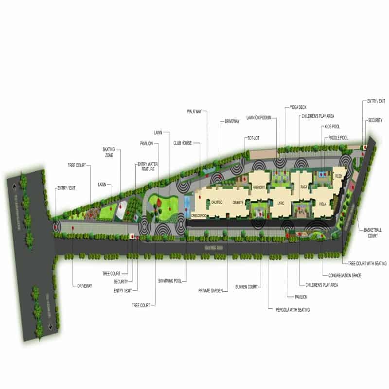 Salarpuria Sattva Cadenza, Kudlu Gate - Reviews & Price - 2.5, 3BHK Apartments For Sale 2 Salarpuria Sattva Cadenza Master Plan