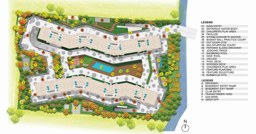 Mantri Manyata Lithos, Thanisandra - Price & Reviews - 2, 3 BHK Apartments and Penthouses Sale in Bengaluru 2 Mantri Manyata Lithos Master Plan