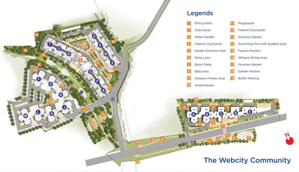 Mantri Webcity, Hennur – Price & Reviews - 2, 3 BHK Apartments For Sale in Bengaluru 2 Mantri Webcity Master Plan