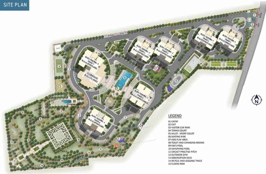 Prestige Waterford in ECC Road, Whitefield, Bangalore Details | Reviews | Price | Brochure 2 Prestige Waterford whitefield Master site Plan