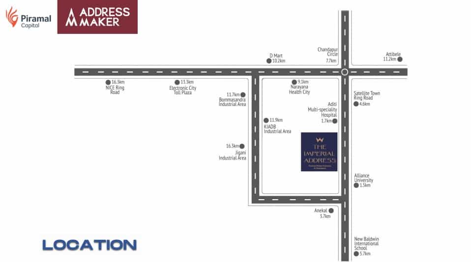 The Imperial Address Location Map