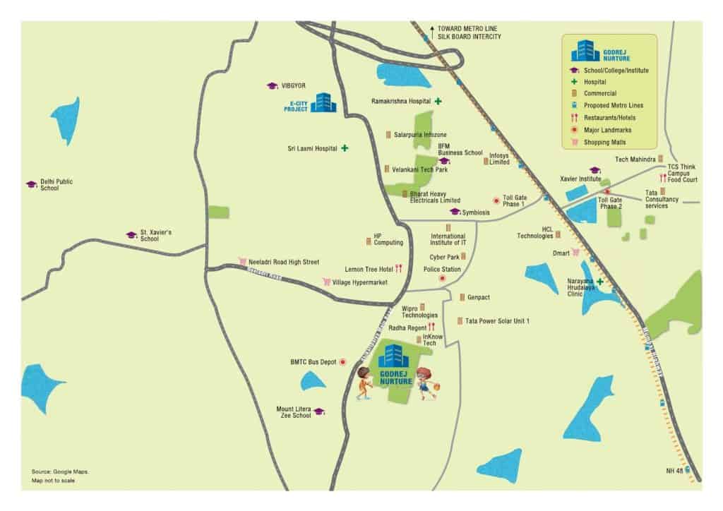 Godrej Nurture Location Map