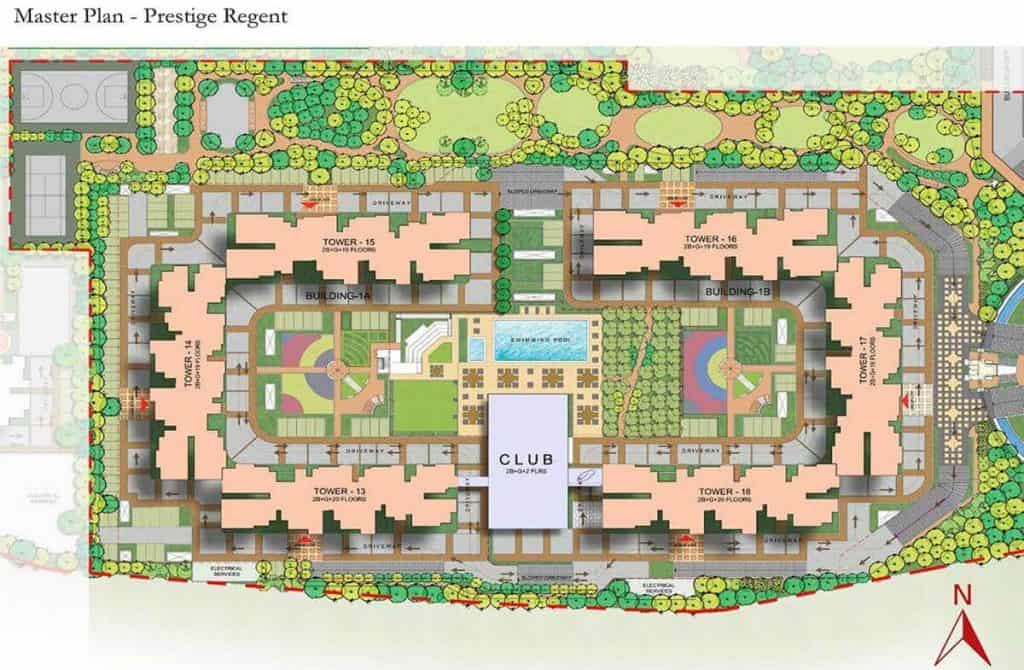 Prestige Finsbury Park, Bagalur - Reviews & Price - 1, 2, 3 BHK Apartments Sale in Bangalore 2 Prestige Finsbury Park Master Plan