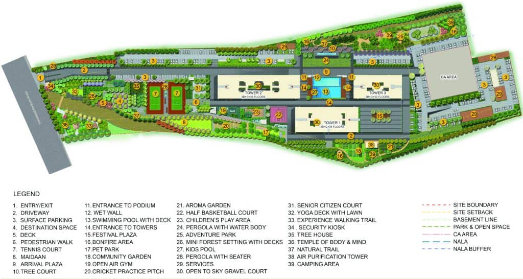Purva Atmosphere, Thanisandra - Reviews & Price - 2, 3, 4 BHK Apartments Sale in Bangalore 2 Purva Atmosphere Master Plan
