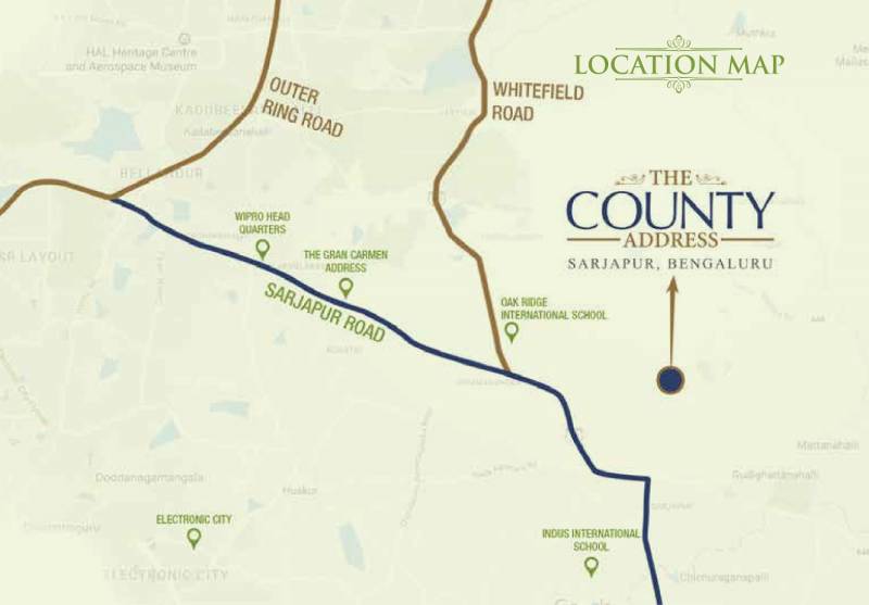 The County Address Location Map