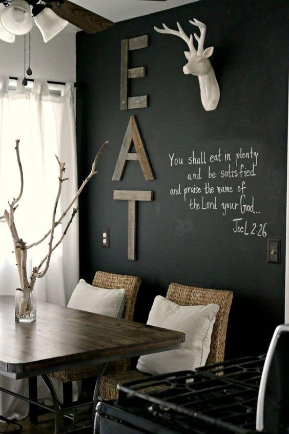 Kitchen wall decor DIY 'EAT' sign
