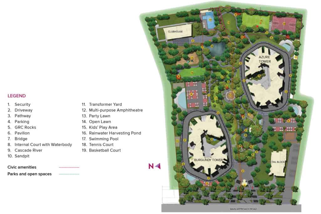 Brigade Exotica, Old Madras Road - Reviews & Price - 3, 4, 5 BHK Apartments For Sale In Bangalore 2 Brigade Exotica Master Plan