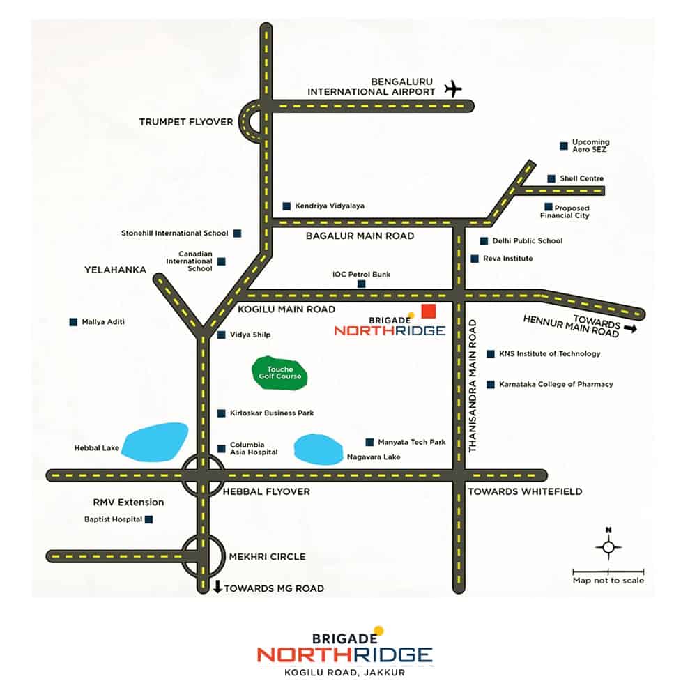 Brigade Northridge Location Map