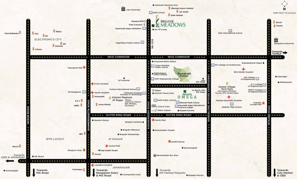 Brigade Omega Location Map