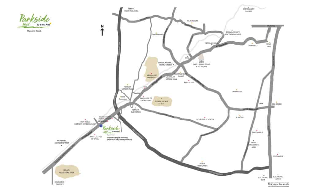 Brigade Parkside West Location Map