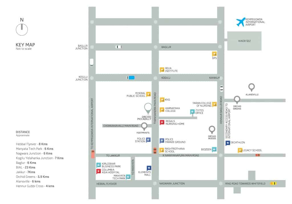 Orchid Piccadilly Location Map