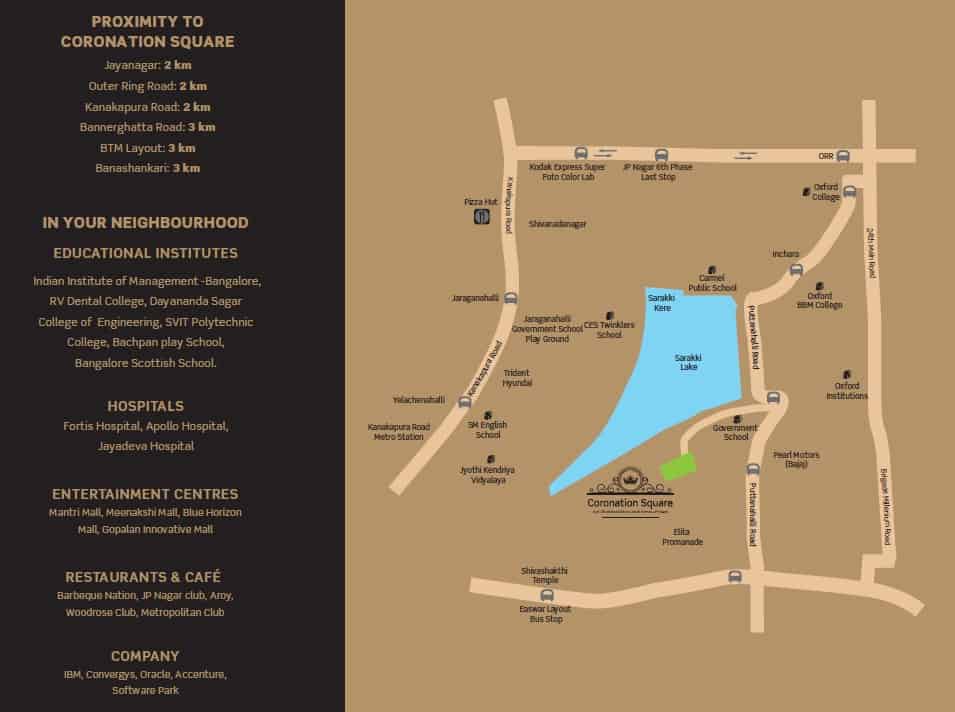 Purva Coronation Square Location Map