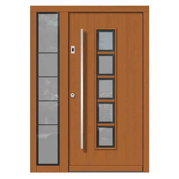 Timber wood exterior for the front door