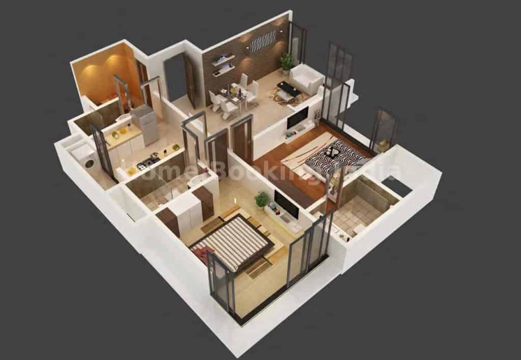 What is a BHK & RK? 3 what does a 2.5 BHK mean