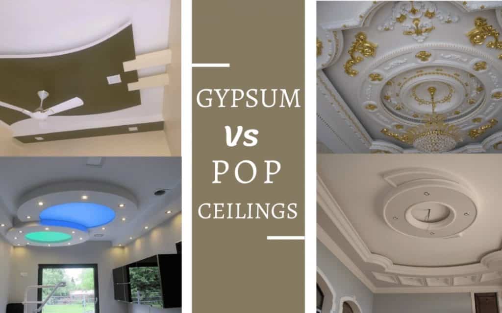 PVC Tiles Ceiling vs POP False Ceiling vs Gypsum Ceiling