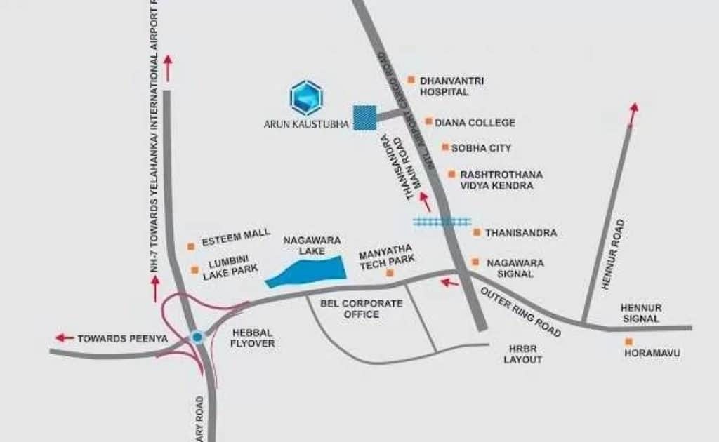 Provident Parkwoods Location Map