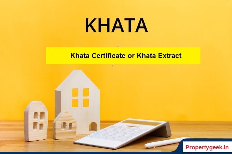 Khata Certificate or Khata Extract