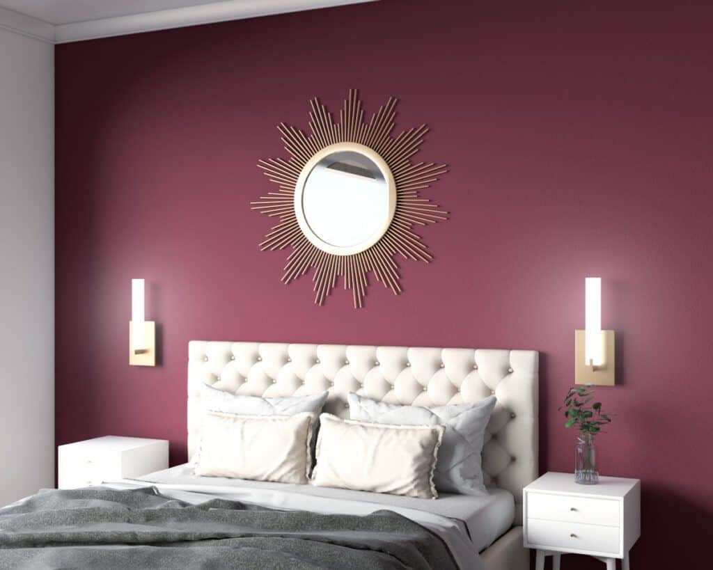 Burgundy - Best Paint For Bedroom Walls