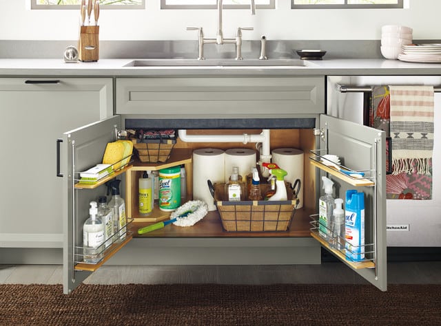 Top 10 Must-Have Modular Kitchen Accessories every Indian House needs 8 Under-Sink Storage Cabinet