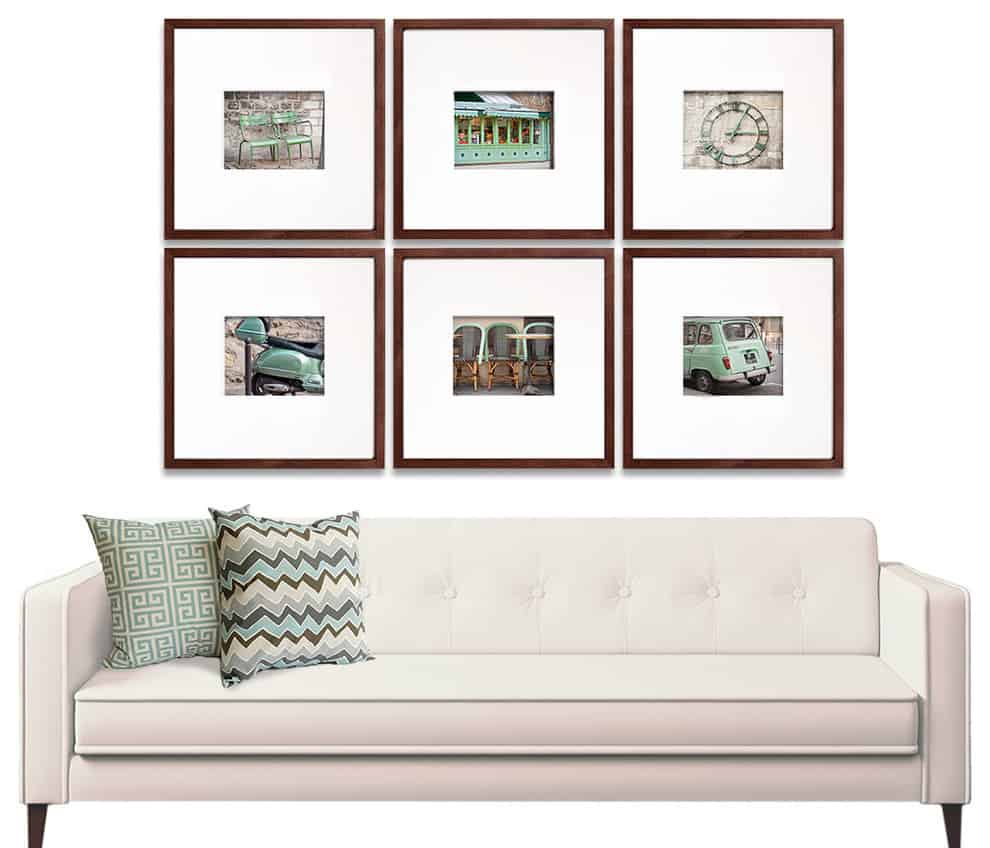 Gallery Wall with Grid