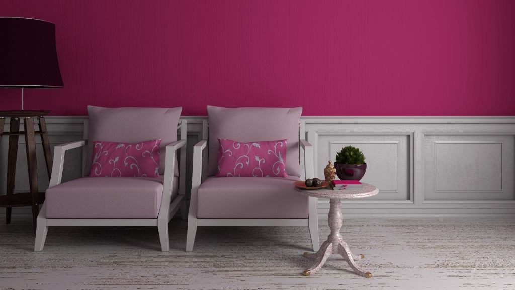 Pink Color Combination For Wall: 15 Best Of 2022 9 Pink Walls With Marble Floors