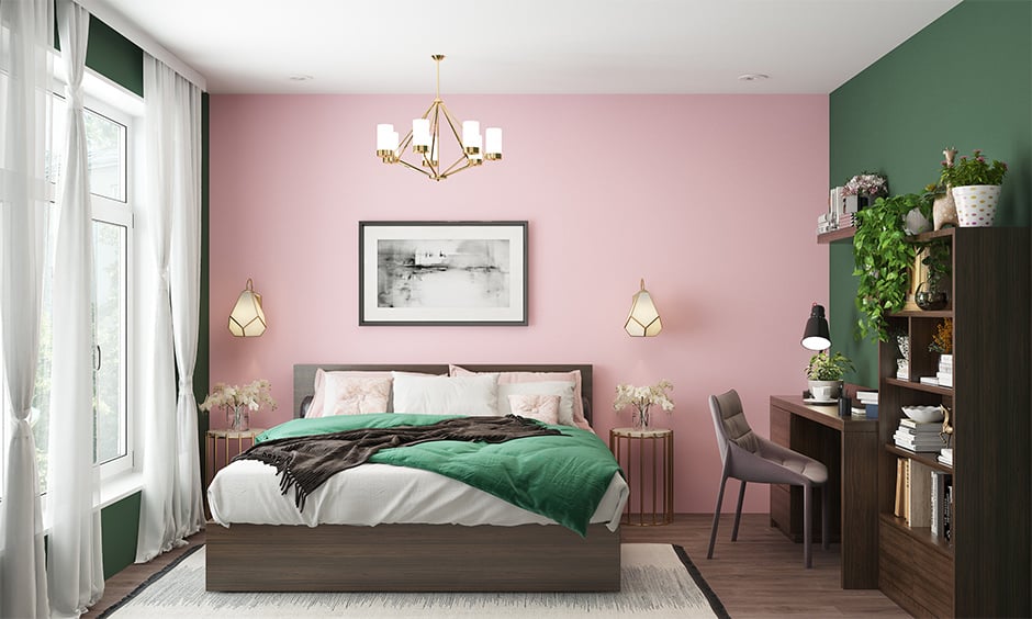 18 Pink Two Colour Combinations for Bedroom Walls in 2023 5