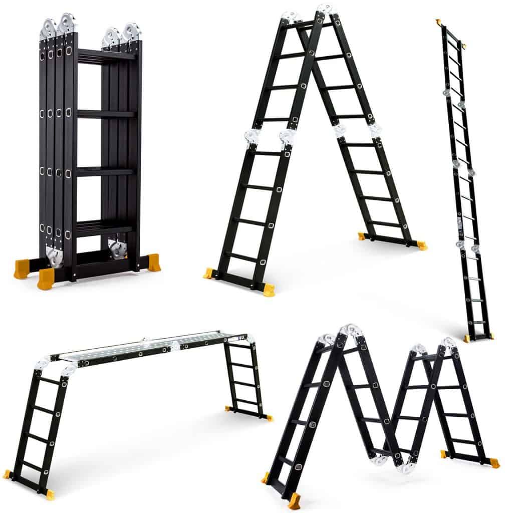 9 Different Types of Ladders You Should Know About (Safety Tips Included) 4 Multipurpose Ladder