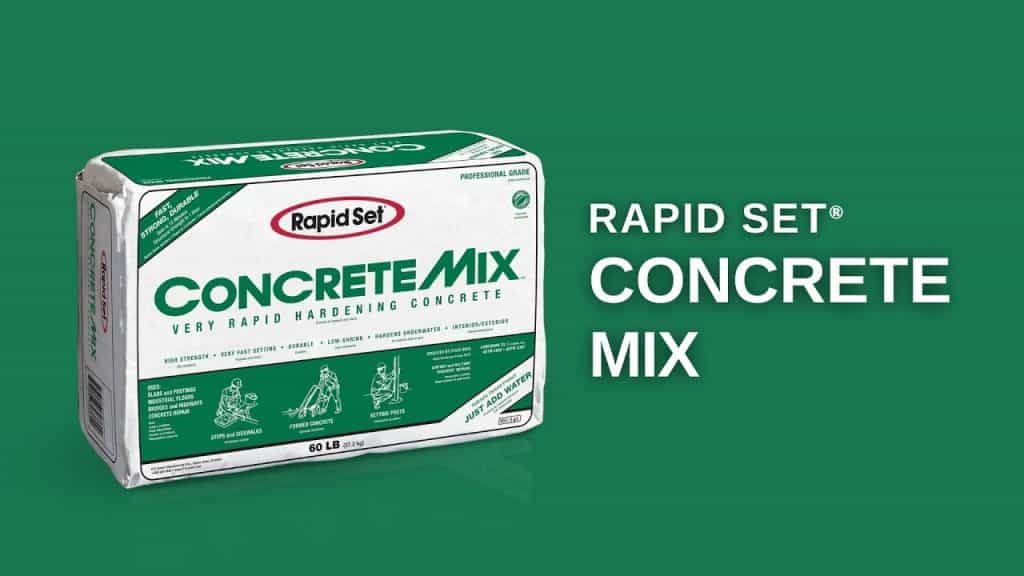 Rapid set concrete