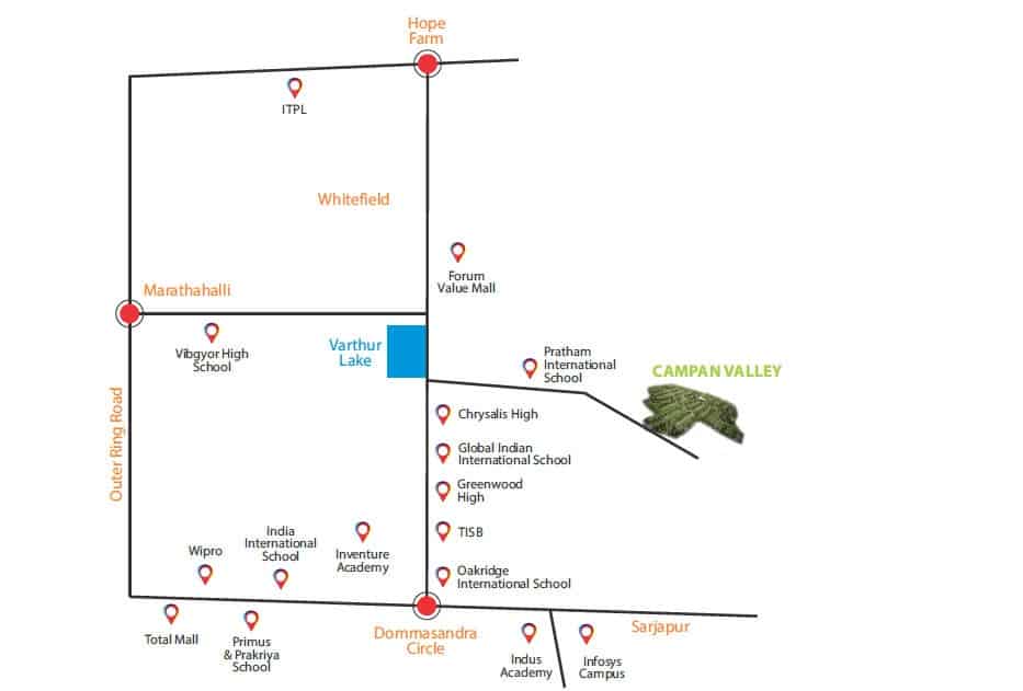 Cornerstone Campan Valley Location Map