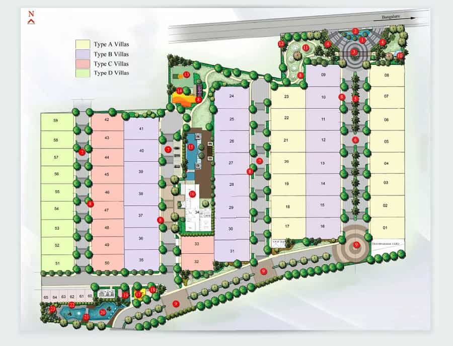 NCC Urban Misty Woods, Yelahanka - Reviews & Price - 4 BHK Villas For Sale In Bangalore 2 NCC Urban Misty Woods Master Plan