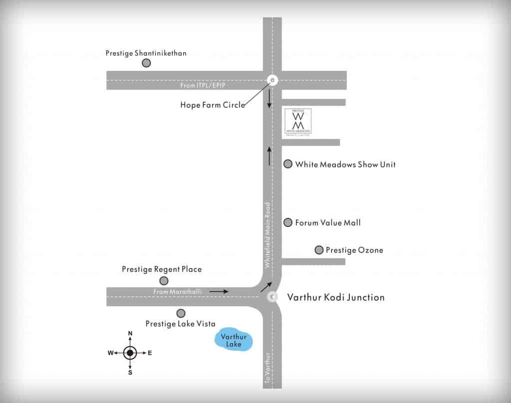 Prestige White Meadows Location Map