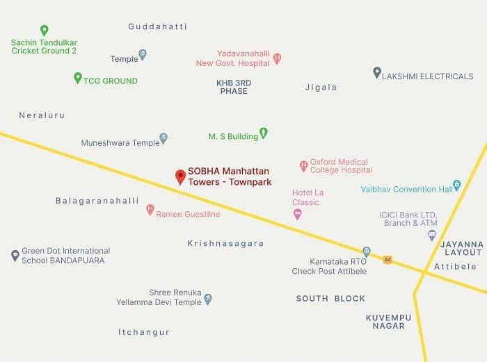 Sobha Town Park Manhattan Towers, Hosur Road - Reviews & Price - 3 BHK Apartments For Sale In Bangalore 2