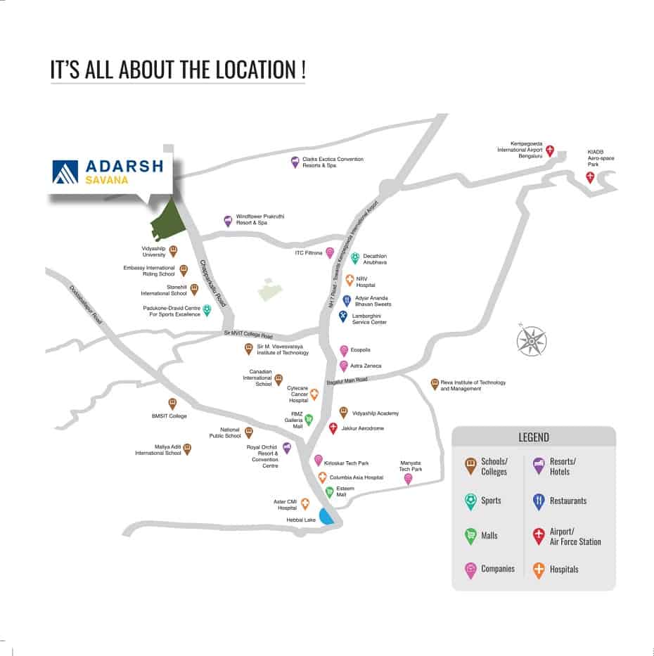 Adarsh Savana Location Map