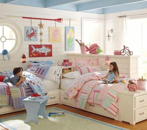 Create Separate Zones for Double Occupancy Kids’ Room Designs