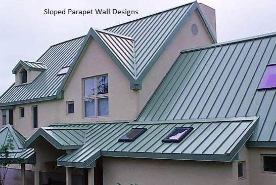 Sloped Parapet Wall Designs