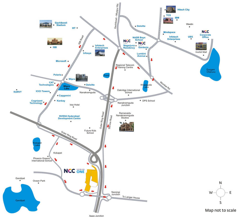 NCC Urban One Location Map