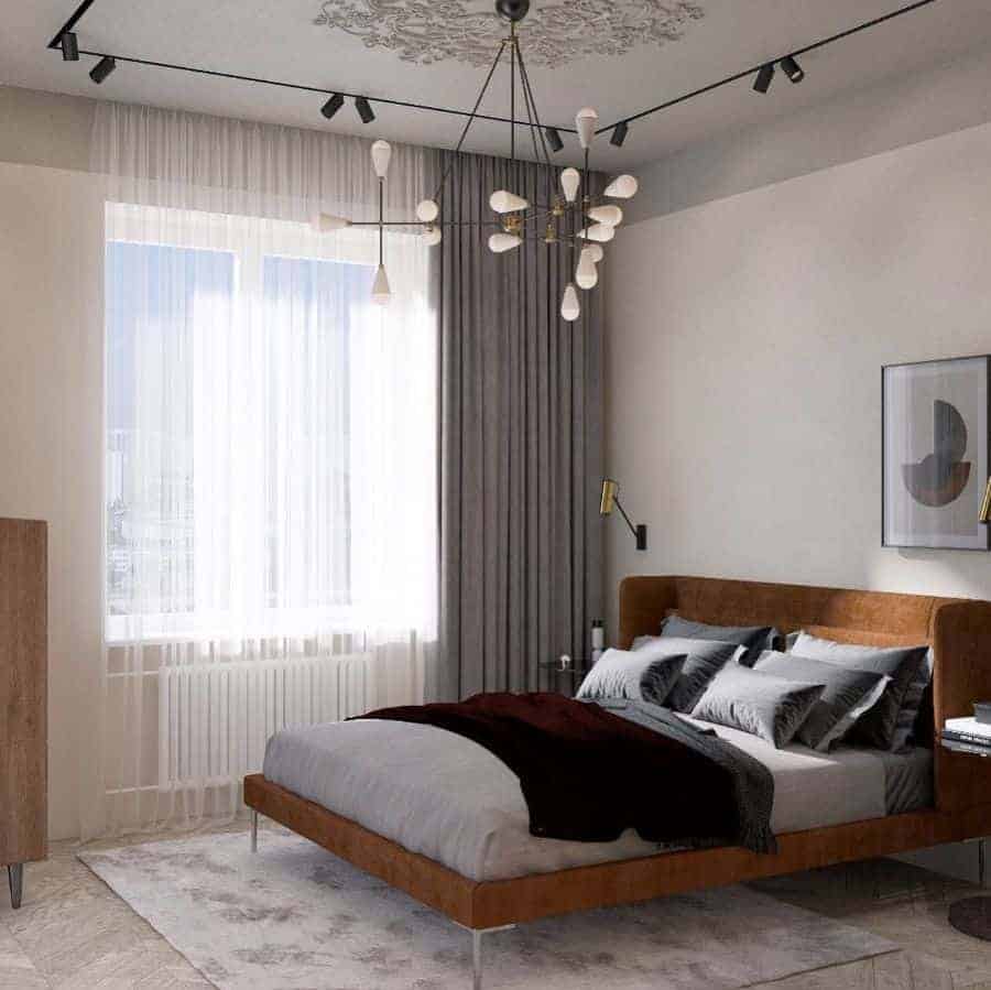 Ceiling To Floor Curtains Small Bedroom Design Ideas