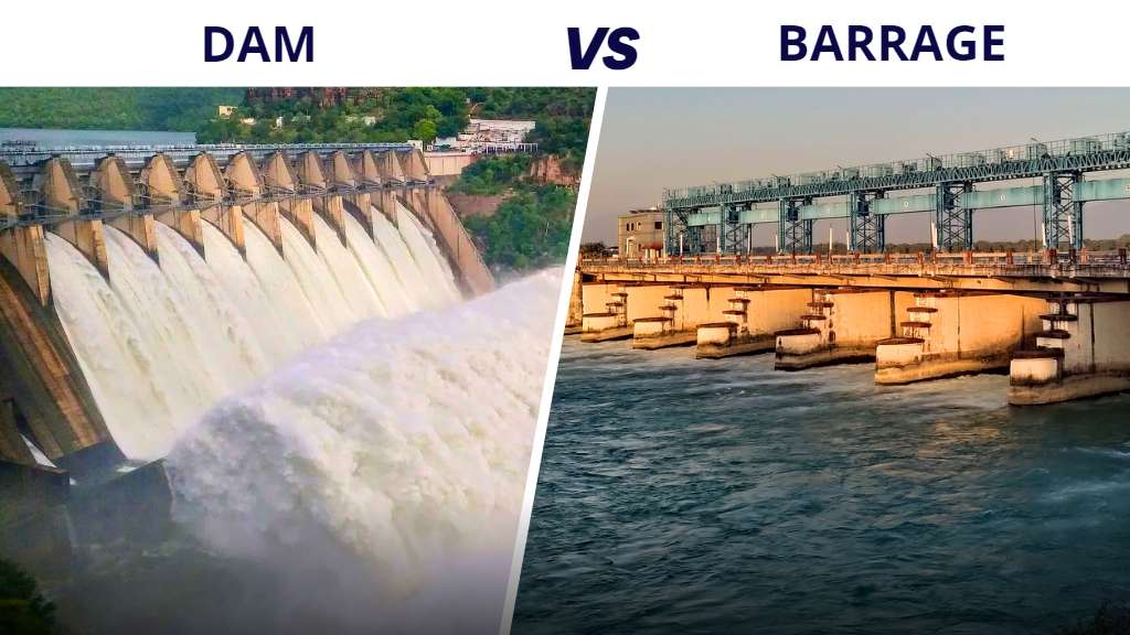 Difference Between a Dam and a Barrage