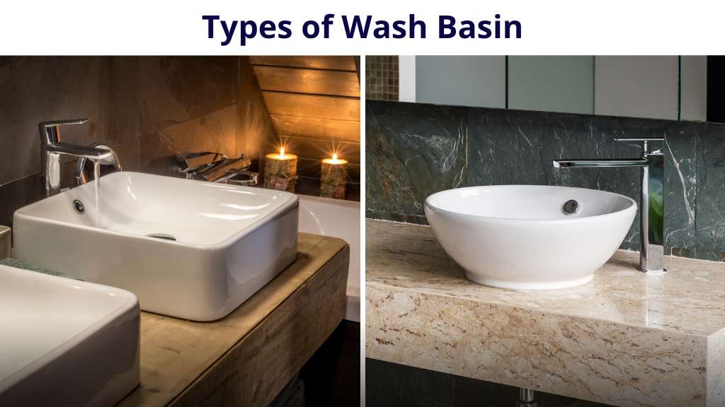 types of wash basin